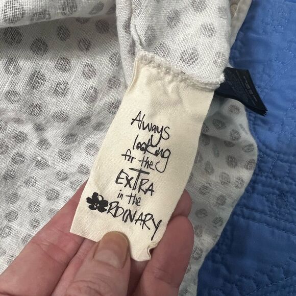 Ted Baker
Men's White Aillon Linen Shirt white and cream polkadot 4 large - Picture 8 of 12